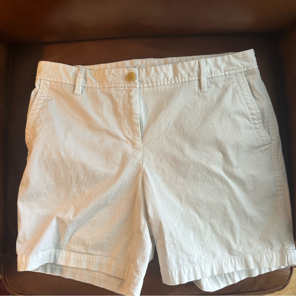 Talbot’s Relaxed Chino Shorts White Sz 10